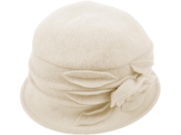 Chapéu Fedora Feminino Vintage De Lã, Chapéu Cloche Quente E Elegante, Boina Larga Para Ocasiões Especiais.