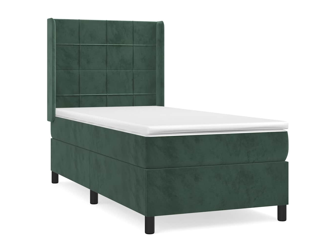 Box Spring Bed, Box Spring Beds Vidaxl Verde Veludo (80 X 200 Cm)