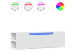 Móvel de Parede para Tv com Luzes Led Branco MAISON EXCLUSIVE (135x31x39.5 cm)