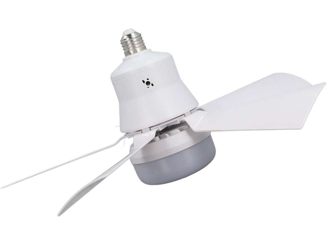 Ventilador De Teto Com Luz Zerodis, Controle Remoto, Base E26,
