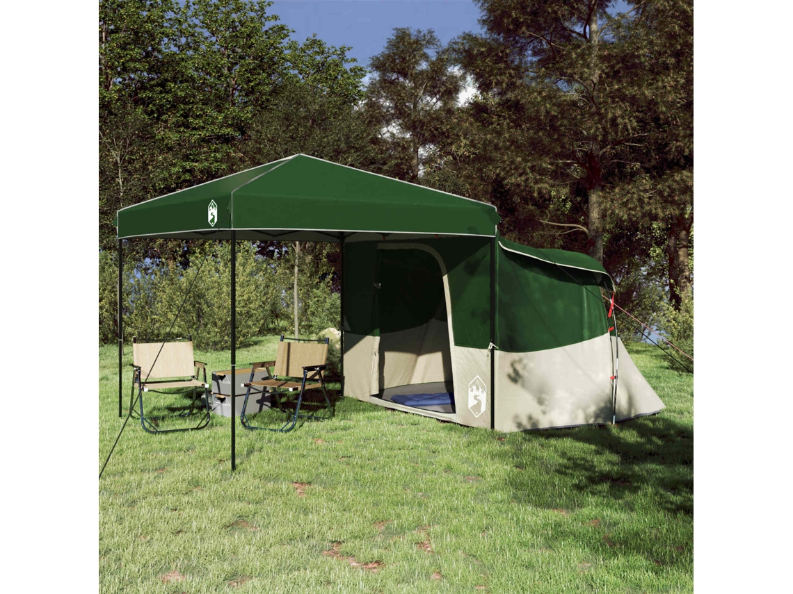 Vidaxl Conjunto De Tenda De Camping 2 Unid. 4 Pessoa Verde