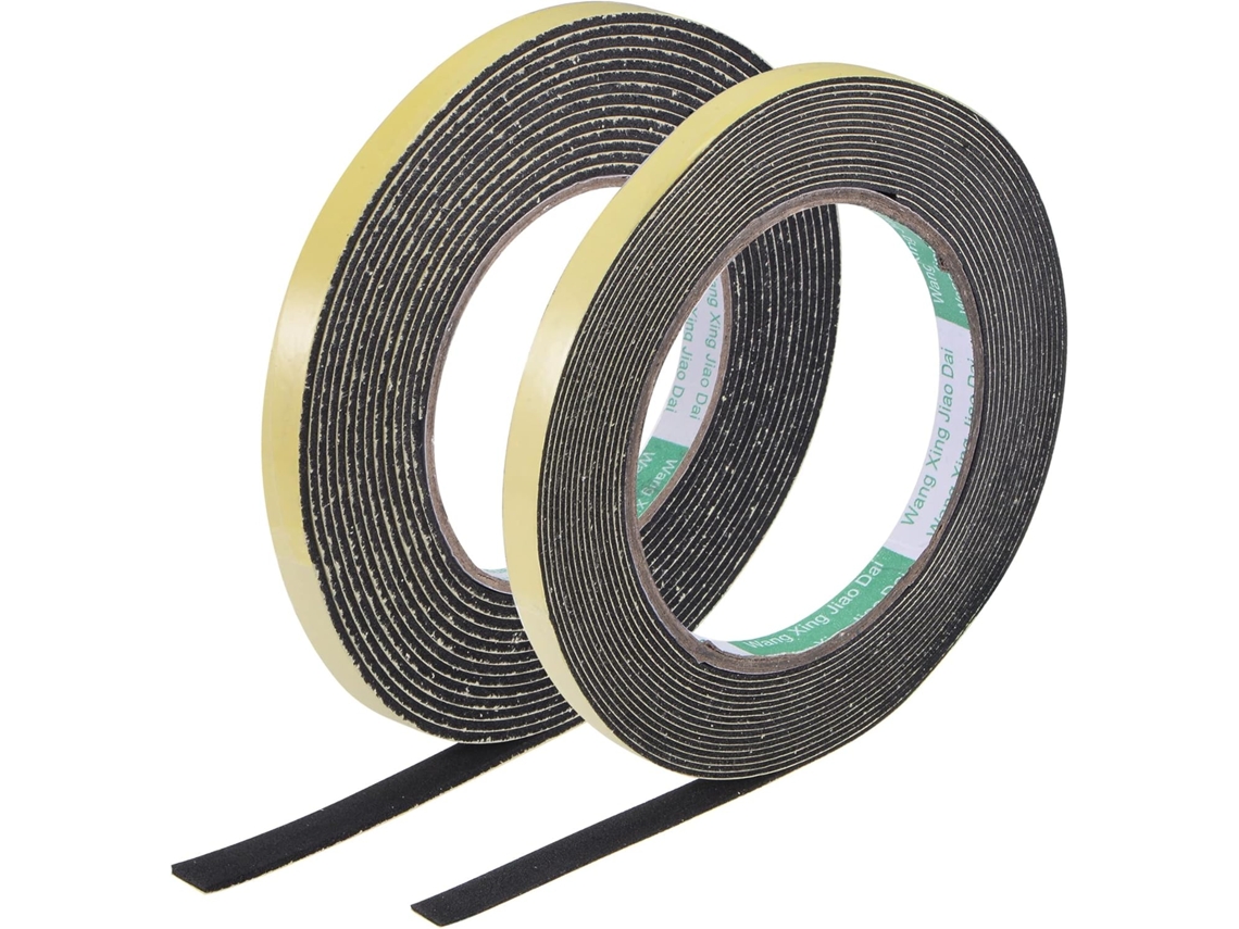 Conjunto 2 em 1 de Fita Adesiva Espuma para Vedação e Isolamento, 8 Mm/10 Mm Largura, Mm/2 CHABERLU