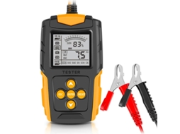 Tester De Bateria Zruxe Para Automóvel 12v-24v Ecrã Lcd 2,7" (amarelo/preto, Teste Soh/soc/cca)