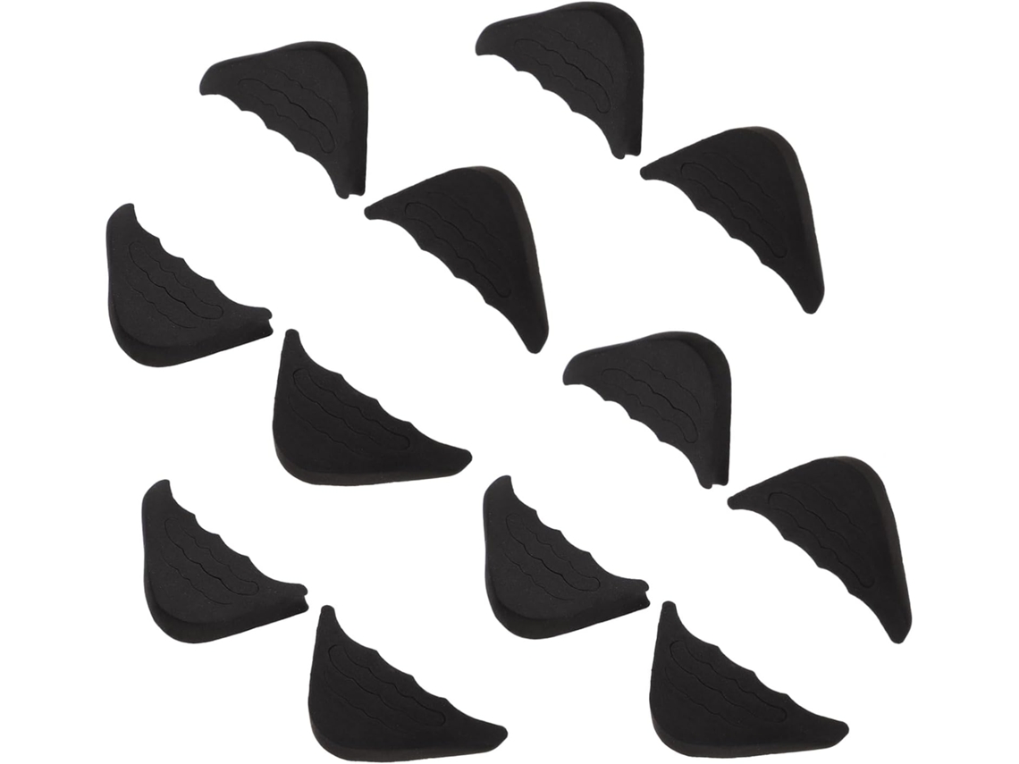 Protetores De Dedos Para Salto Alto Sherchpry, 6 Pares, Com Espuma De Amortecimento, Proteção Frontal, Antiderrapantes E