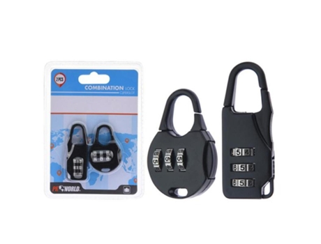 Candados Combinacion 2 Piezas Blister 2 Proworld