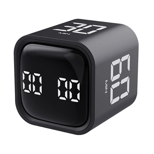 Cubo De Produtividade Com Sensor Gravidade, Visor Led Reversível, 4 Tempos Predefinidos, Dois Modos, Controle De Tempo, Contagem Regressiva