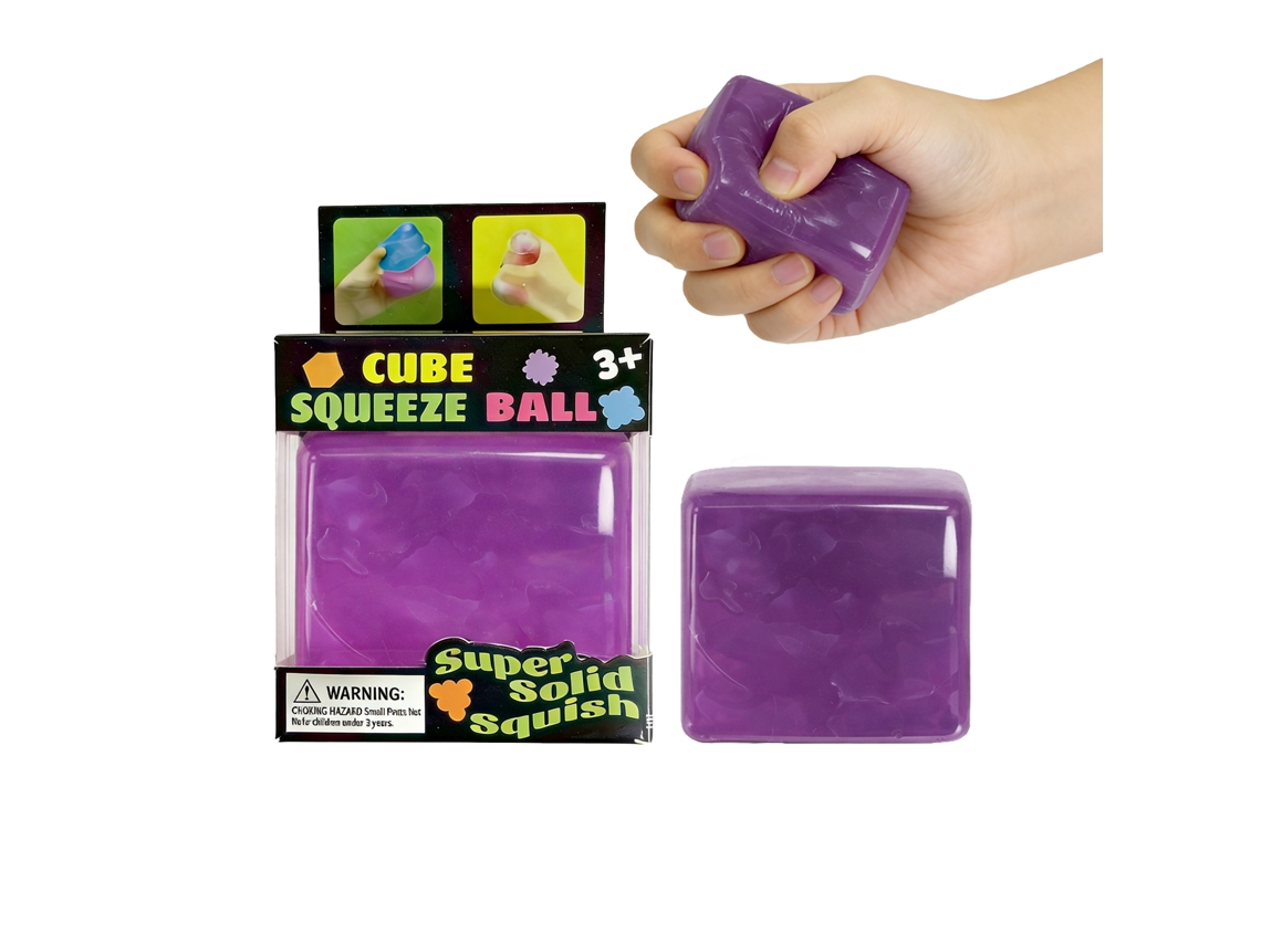 Brinquedo Sensorial Anti-stress Cubos De Gelo Roxo Amz Portátil