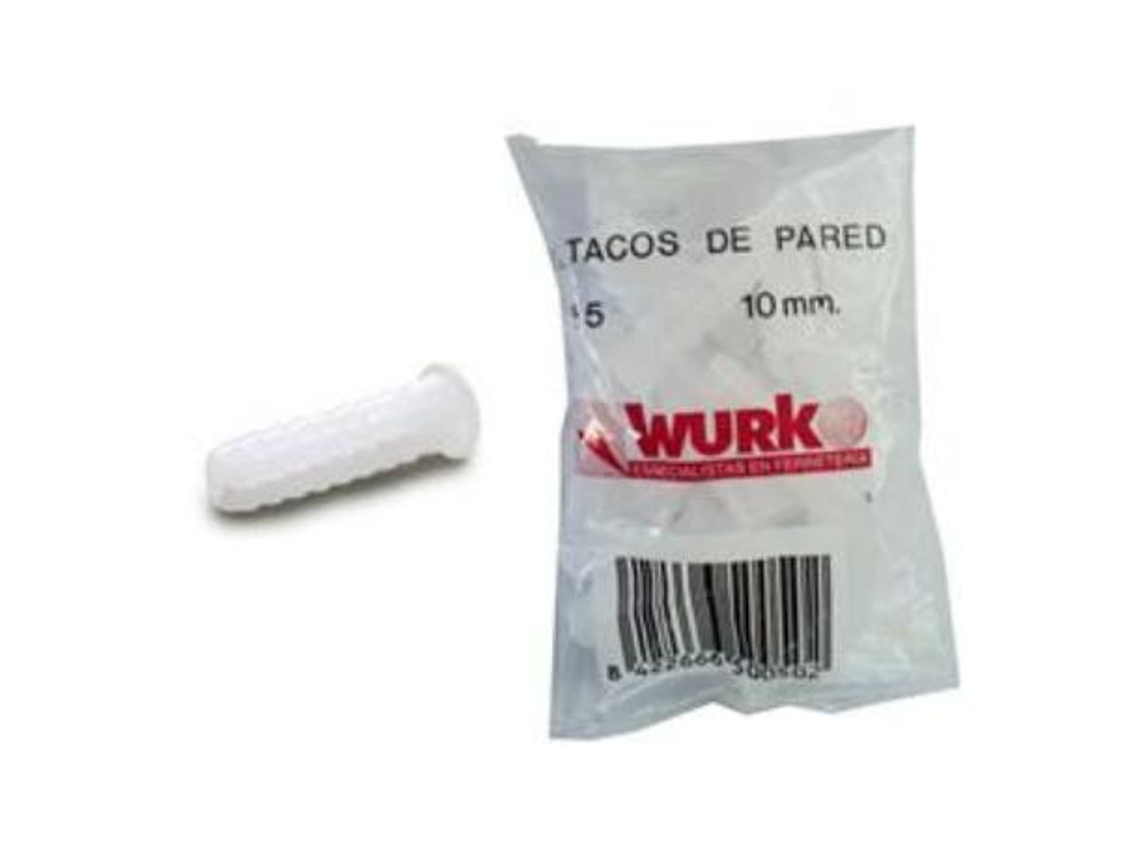 Tacos pared blancos 8x27 mm bolsa 25