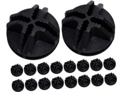 Conectores De Plástico Zerodeko Wire Cube, 60 Peças, Pretos, Cercado De Animais Pequeno Porte, Clipes De Malha