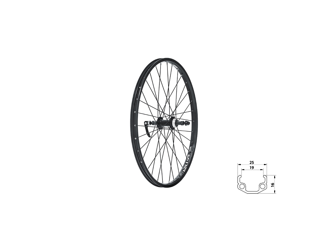 Roda Traseira KELLYS Wasper Freewheel V-Brake R