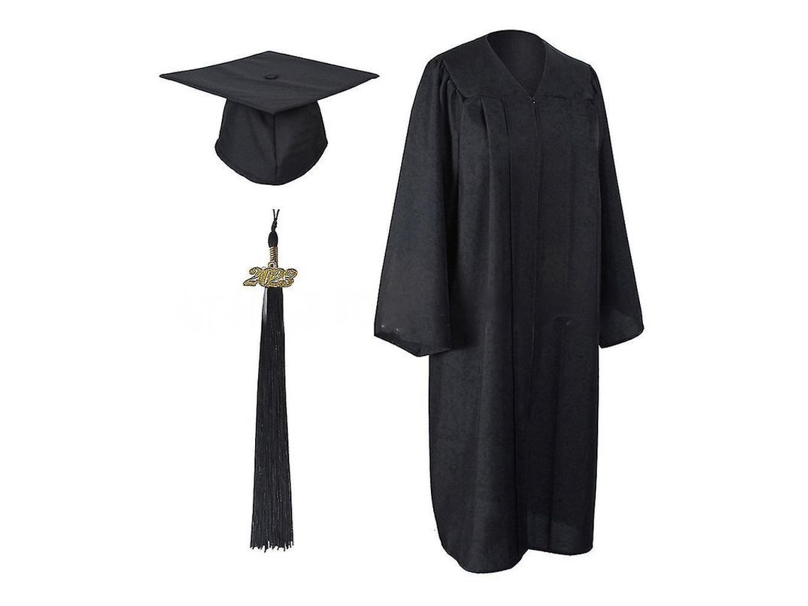 Fasst traje de Graduação com Toga, Gorro e Borla para Ensino Médio e Universidade 2023 Adultos Unissex