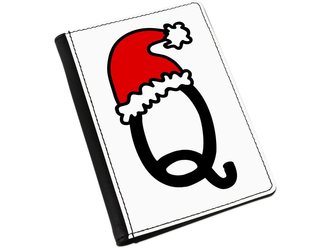 Capa para Passaporte em Formato de Chapéu Natal com a