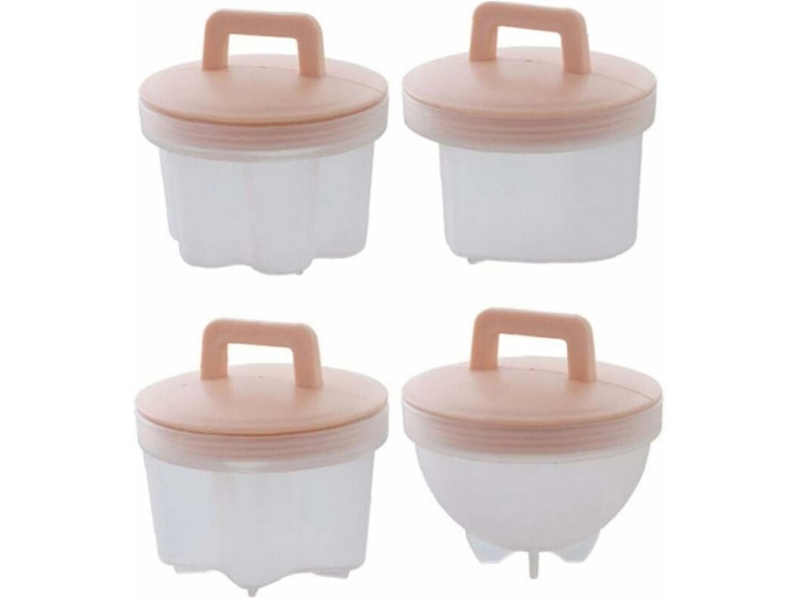 Forma Para Ovo Cozido No Vapor, Forma Para Ovo Poché De Grau Alimentício Em Pp, Forma Para Ovo Poché Com Dupla Célula, Utensílios De Cozinha