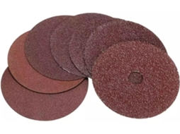 Conjunto De 50 Discos Abrasivos Fibra Para Lixar, 100x16mm, Grãos 24