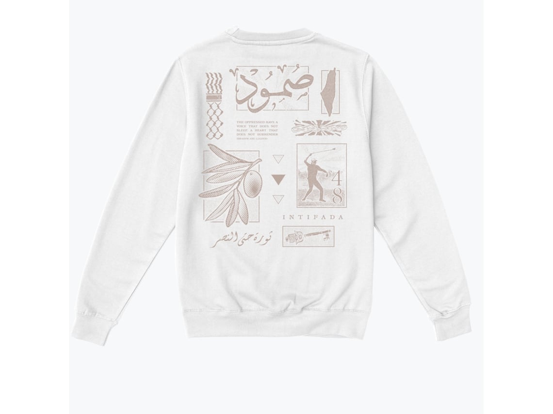 Unisex Resistance48 White Classic Sweatshirt-s
