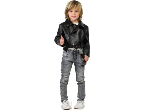 DISFRAZZES - Casaco  Rocker Preto (Tam: 7 a 9 anos) Casaco  Rocker Preto (Tam: 7 a 9 anos)