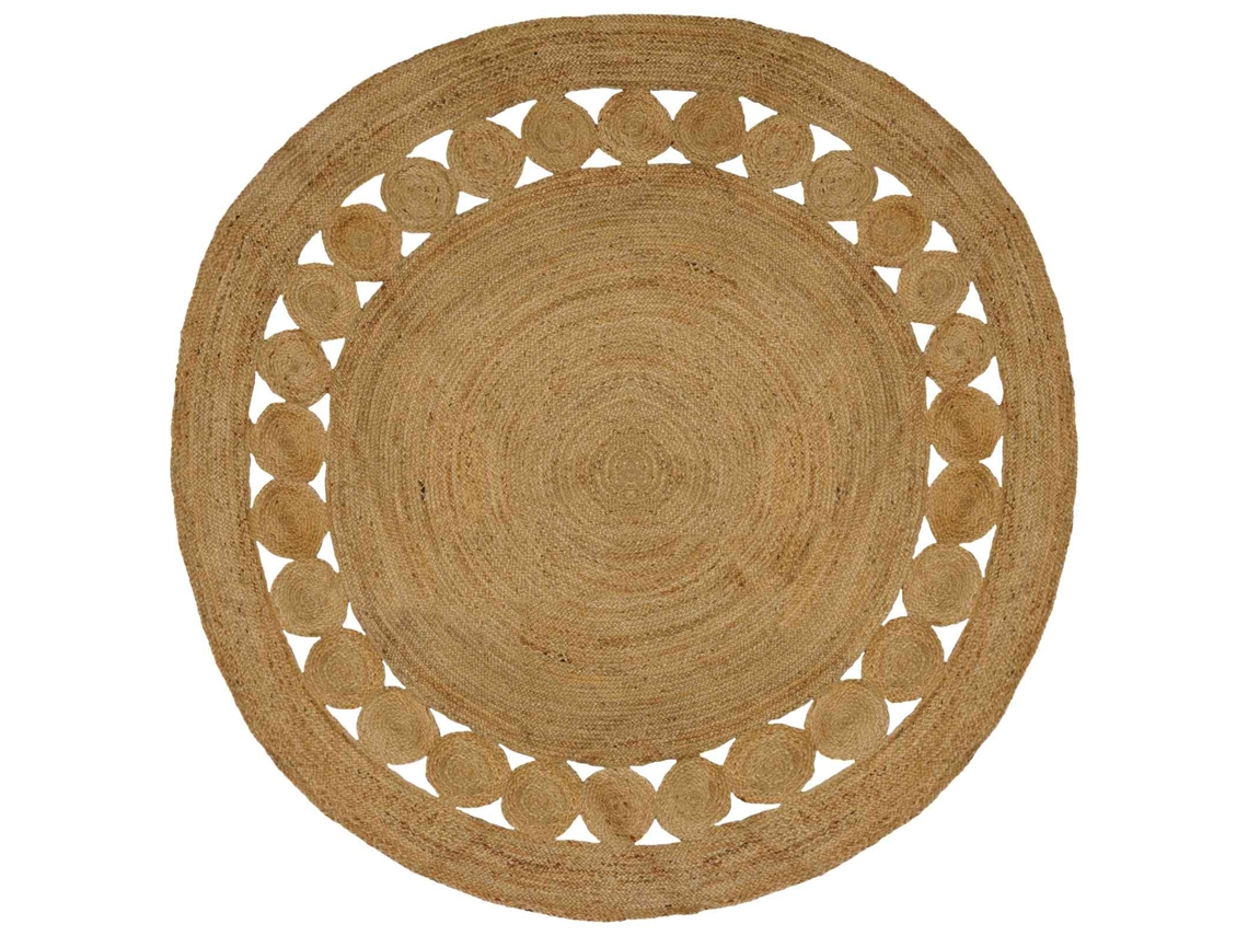 Vidaxl Tapetes De Área Natural Ø 240 Cm Juta