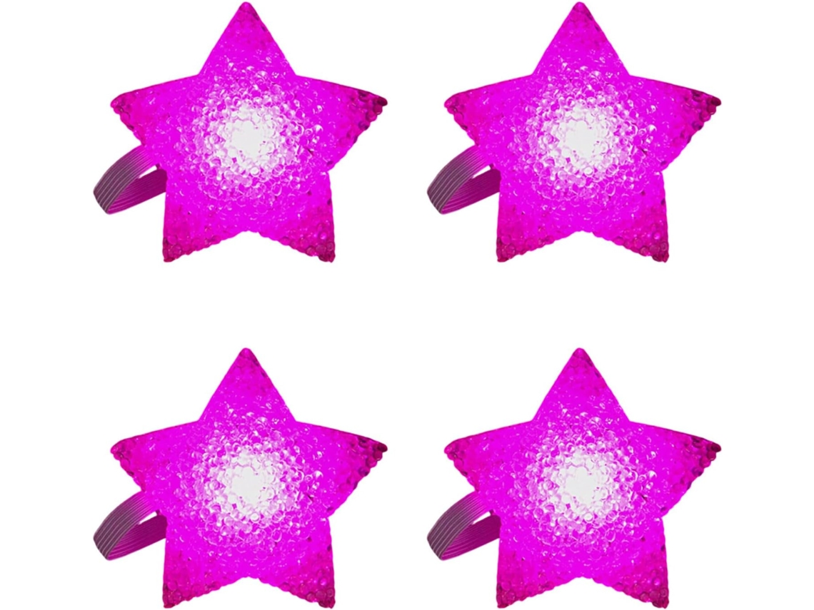 Conjunto De 4 Estrelas Portáteis Iluminadas, Para Apresentações De Dança, Palco, Efeito De Luz Led.
