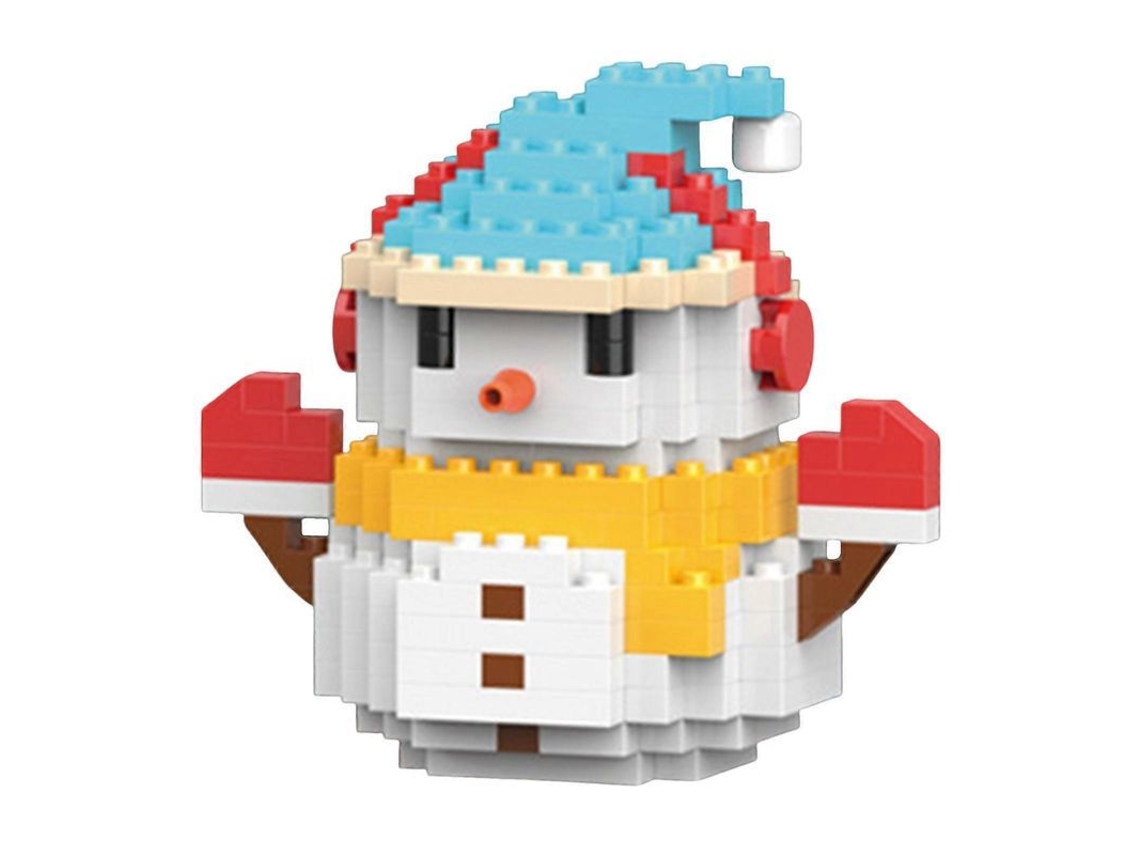 Conjunto De Blocos Micro De Natal Para Adultos E Crianças, Bonecos Diy, Decorações Educativas Festivas Muñeco De Nieve Azul