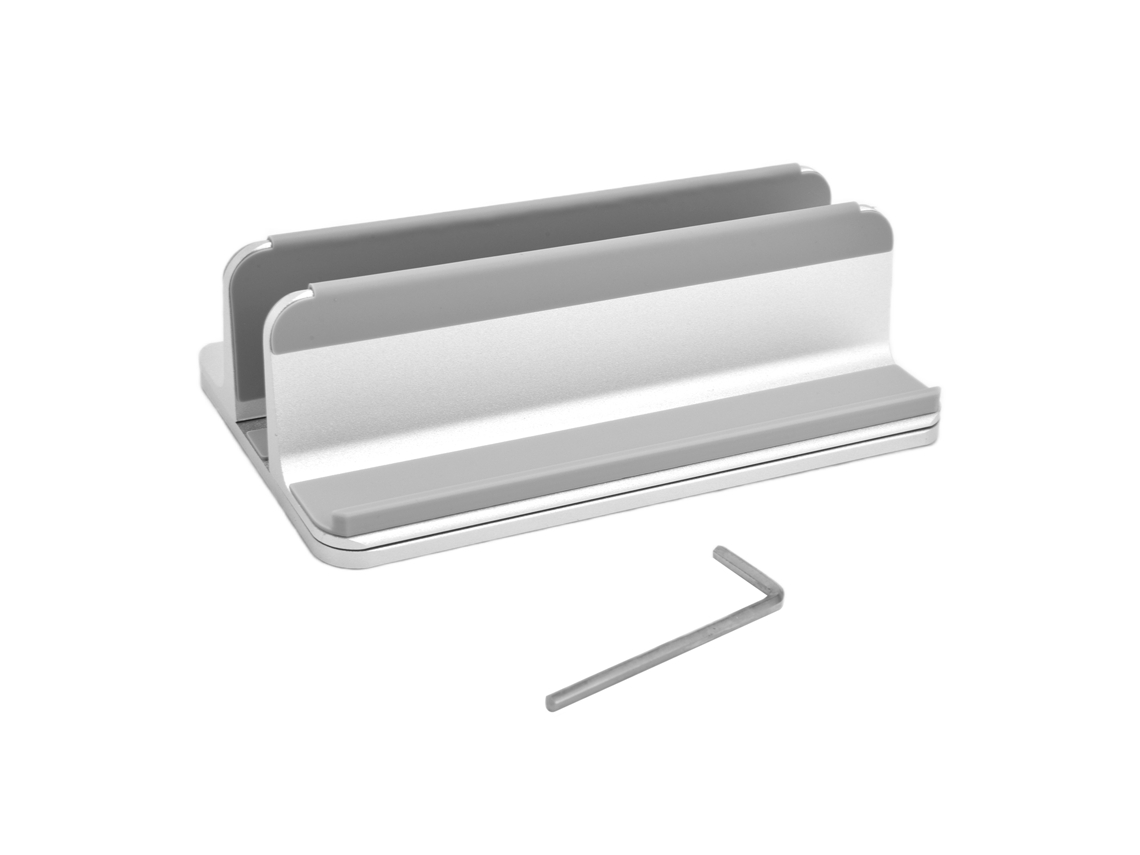 Dock de Laptop 2 Con Ajuste Vertical para Tablet Y Organización Plata