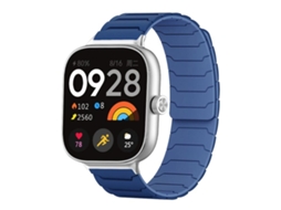 Bracelete Para Redmi Watch 6 / 5 / 4 - Silicone Magnético Azul Marinho