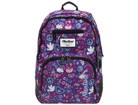 ALENTINO- Peace Mochila Escolar 04 Goma a 17
