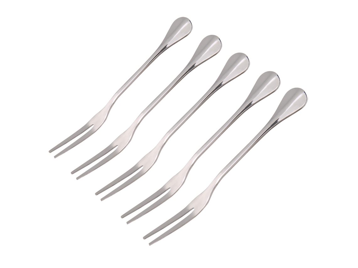 Espeto De Aço Inoxidável Espessado Para Churrasco Frutas Petiscos Casa 5 Peças