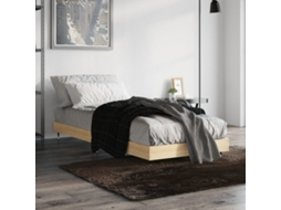 Vidaxl Estrutura Cama S/ Colchão Derivados De Madeira Carvalho Sonoma