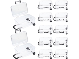 Pacote Com 12 Mini Caixas Pretas Em Formato De Mala, Caixas Portáteis De Ps Para Doces E Decorações Em Casamentos Festas