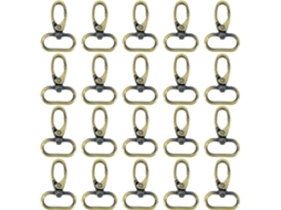 20-ganchos Giratórios Em Bronze Antigo, 25mm Artesanato