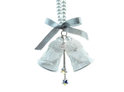 Sino de cristal com estrela de cinco pontas para carro LAXISCREED