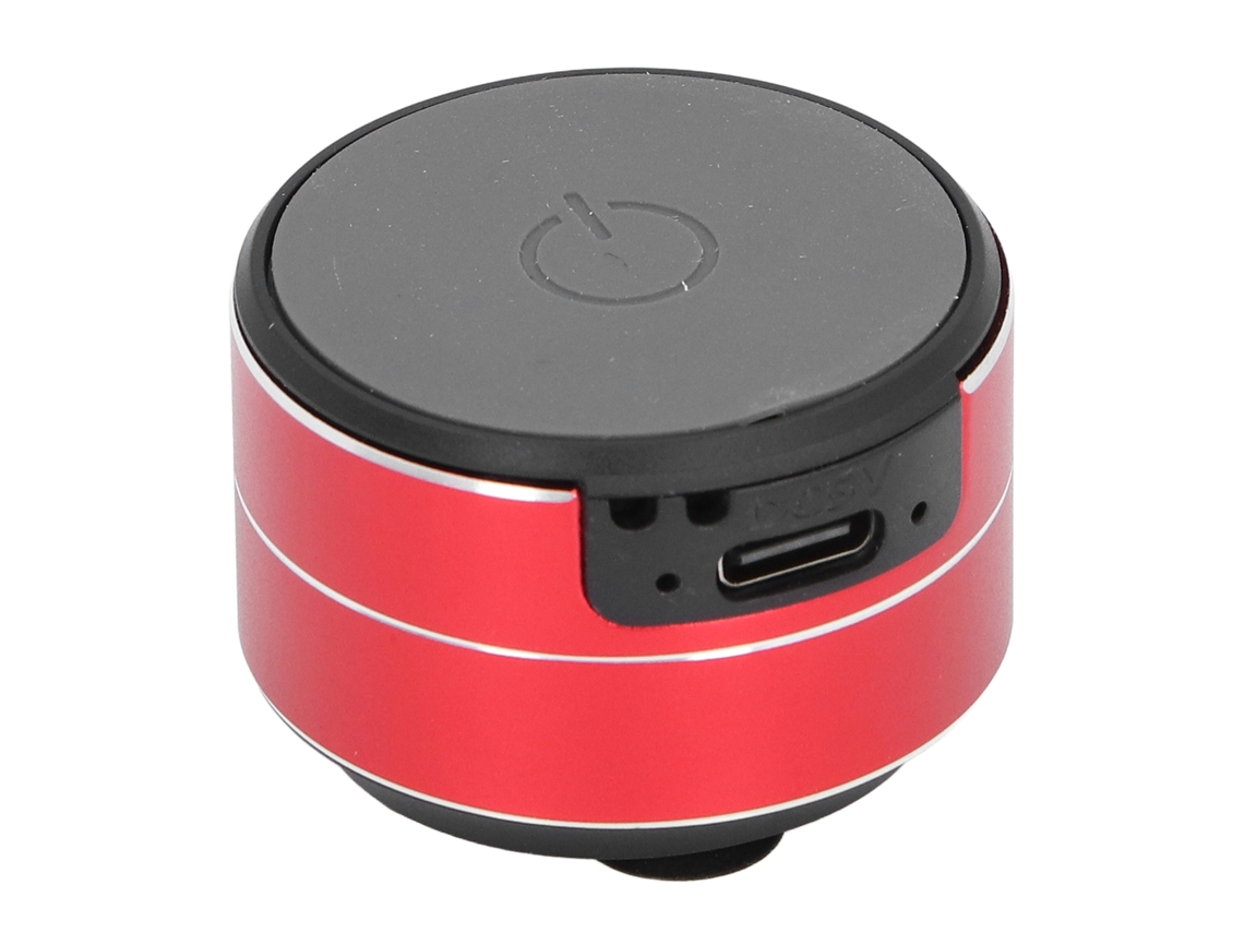 Aetheria alto falante Sem Fio Condução Óssea 3w 4ω 5v Bt5.3 Estéreo com Ventosa Vermelho 10m