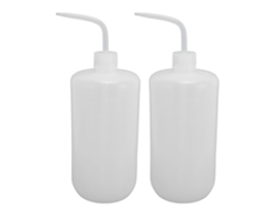 2 Peças Garrafa de Lavagem 1000ml de Plástico Seguro Laboratório Ferramenta de Pressão com Boca Fina