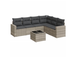 Garden Sofa Set, Garden Sofa Sets Vidaxl Cinzeto Rattan / Vime (n/a)