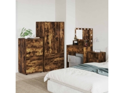Vidaxl Gabinetes De Armazenamento 60 X 48 X 105 Cm Carvalho Defumado