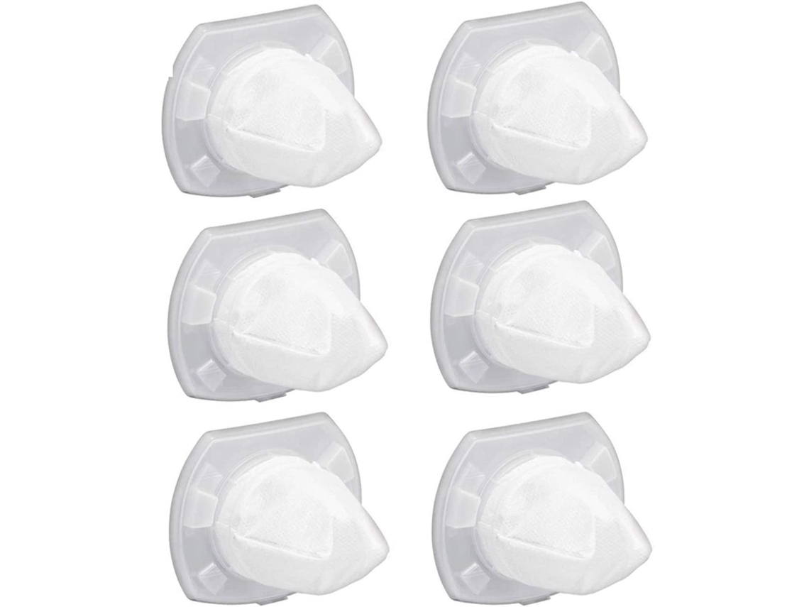 Acessório para Aspiradores POWER Pacote 6 Filtros elétricas Vf110 Dustbuster Chv1410L Chv9610 Chv1210 Ect