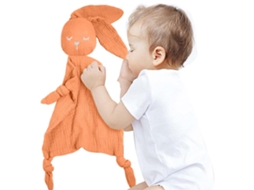Manta De Confort Para Bebê Com Brinquedo De Pelúcia Coelho, Manta Segura Para Crianças