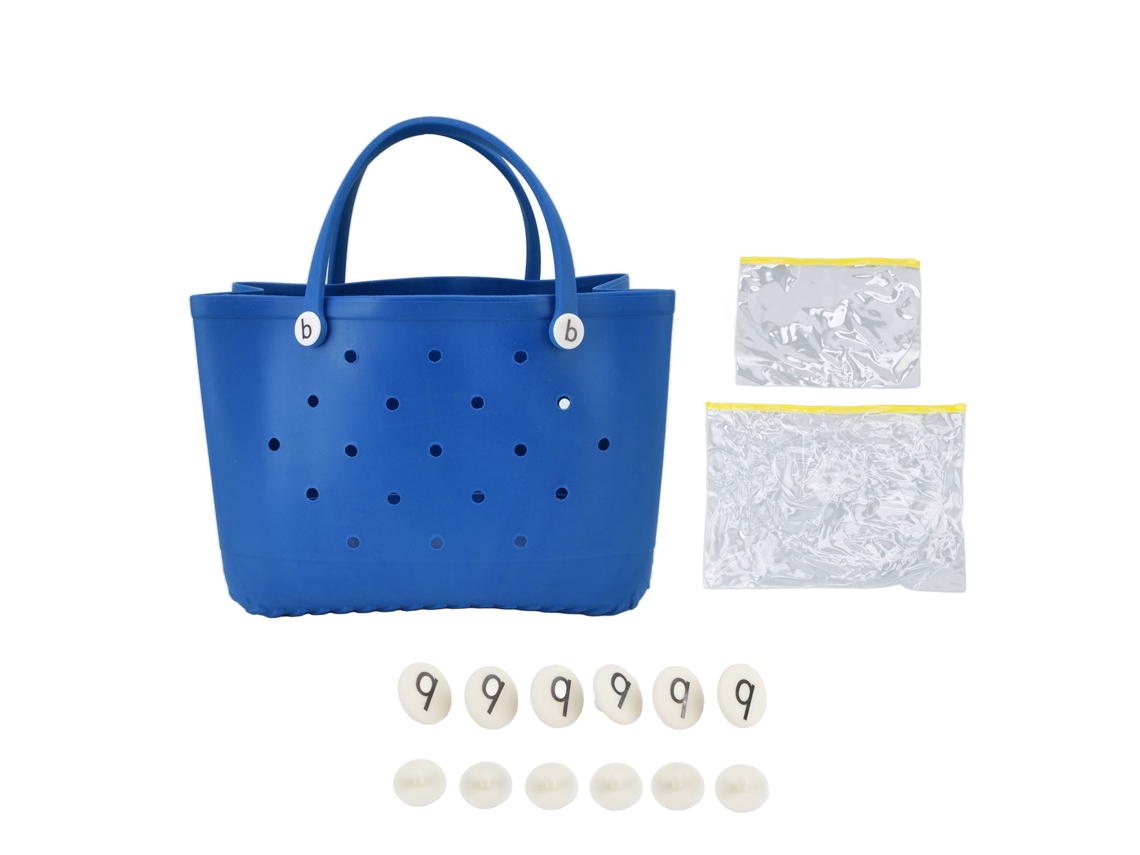 Bolsa de Praia Eva Grande Azul S/MARCA
