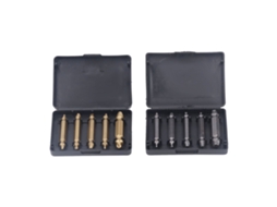 Kit de 10 extratores de parafusos danificados em aço rápido para equipamentos industriais