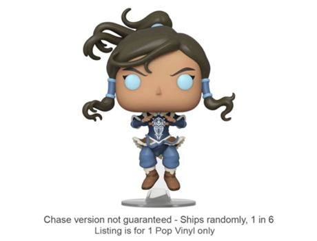 Figura Funko A LENDa DE KORRA Estado do Avatar Pop! Chase Envia 1 em 6