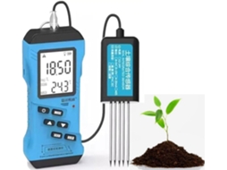 Analisador De Solo 7em 1com Visor Lcd, Medidor Umidade, Temperatura, Condutividade Elétrica Ce, Ph E Sensor