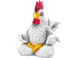 Estatueta Resina Estátua Meditação Decoração Divertida Animal Detalhe Divertido Única Estar Cozinha Quarto GOKOCO