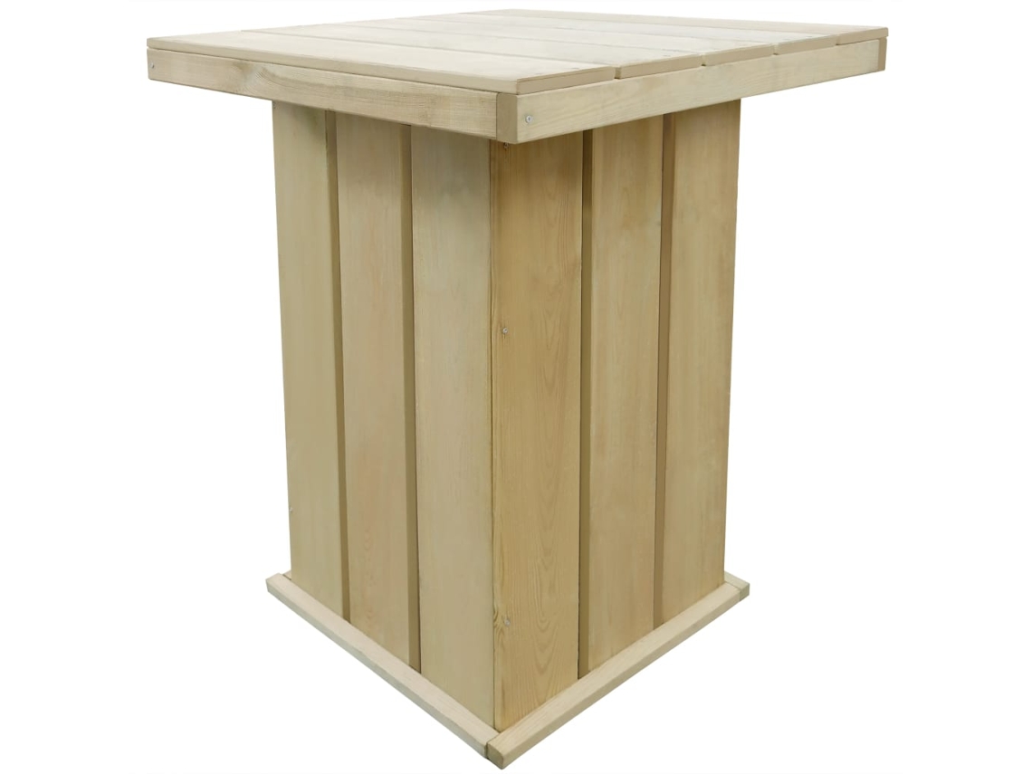 Vidaxl Mesa De Bar 75x75x110 Cm Pinho Impregnado