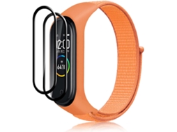 Conjunto de Correias Mi Band Faixa Substituição Trançada Proteção para Xiaomi Xiaomi Band 7 HONGWE. (2un)