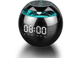 2026-reloj Despertador Con 2 Alarmas, Radio Fm, Altavoz Bluetooth 5.0 Y Luz Led, Portátil Y Recargable