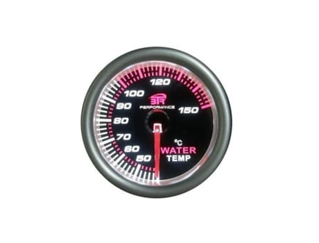 Manómetro De Temperatura De Água 52mm Preto Com Iluminação Led Btr