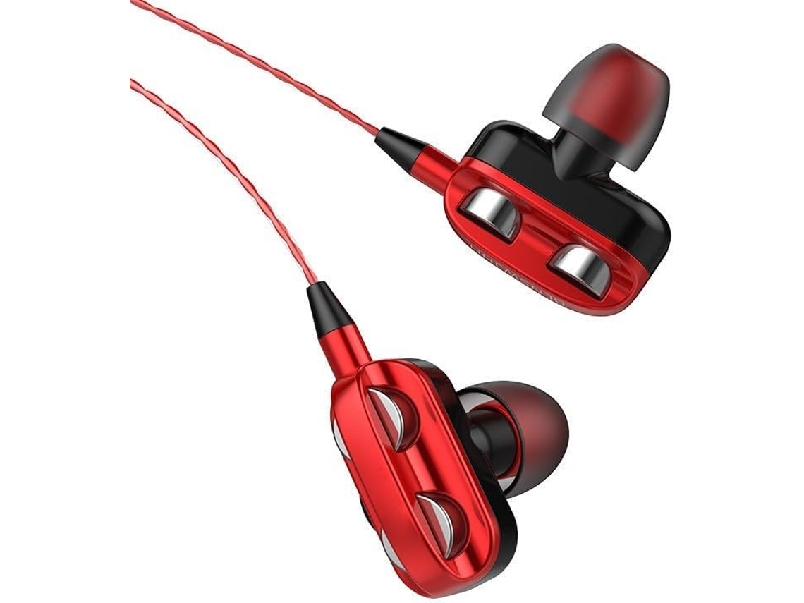 Fones De Ouvido Com Fio, Drivers 3d Duplos, Graves Hi-fi E Controle