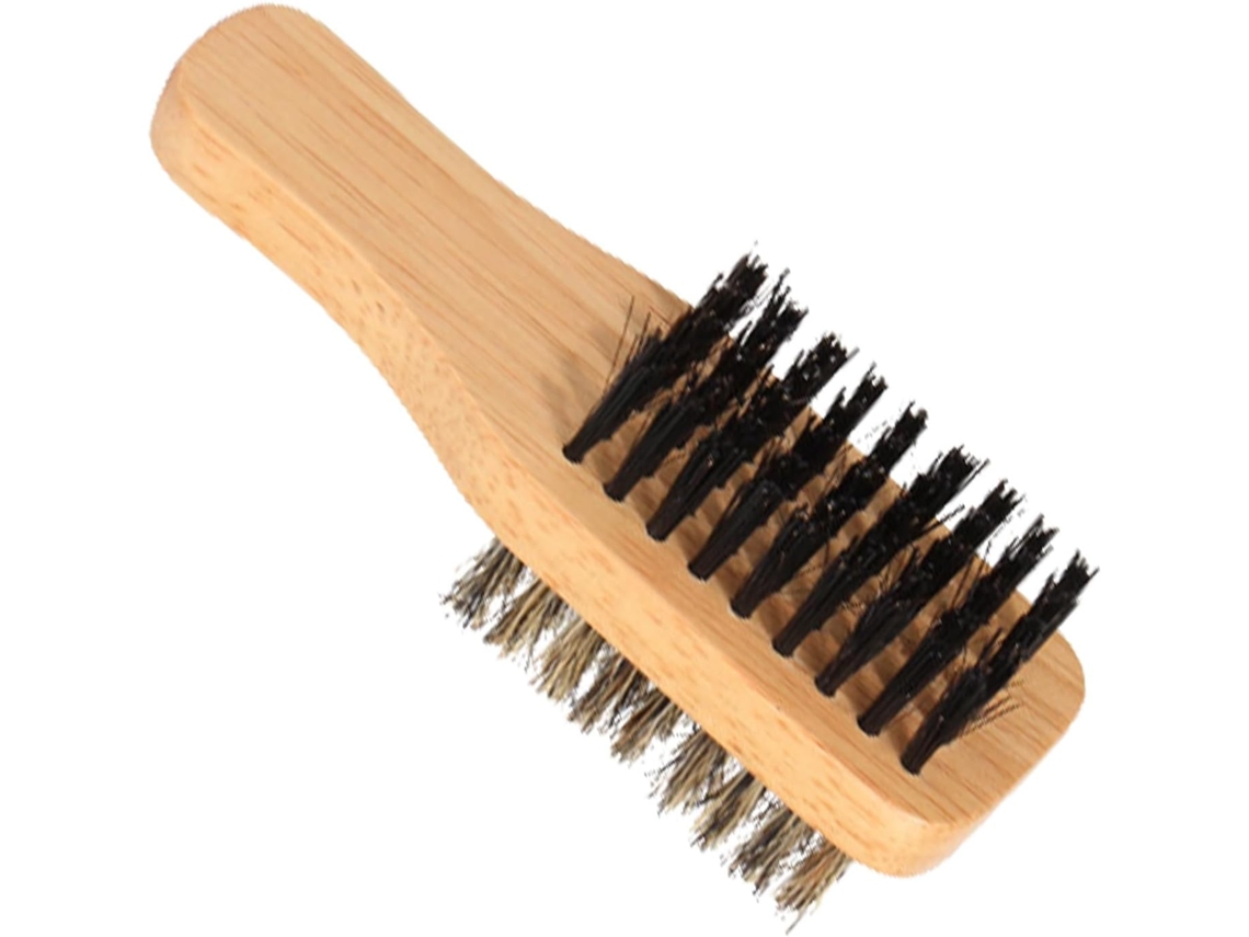 Escova De Barba Masculina Com Cerdas De Javali, Madeira De Faia, Esfoliante.