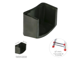 End Cap Escada Telescópica Perfil 67 mm Seção Externa. Versão 2019 ORYX
