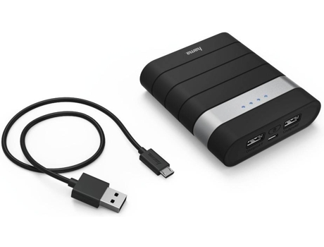 Powerbank HAMA Joy 10400 mAh Preto — 10400 mAh